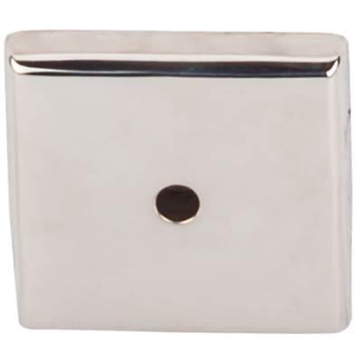 Aspen II Square Backplate 1 1/4 Inch Polished Nickel by Top Knobs