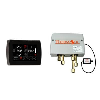 Thermasol Digital Shower Package with Flushmount Signatouch - Black Nickel by ThermaSol