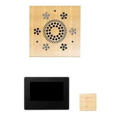 Thermasol the Wellness Steam Package with 7'' Thermatouch Square - Antique Brass by ThermaSol