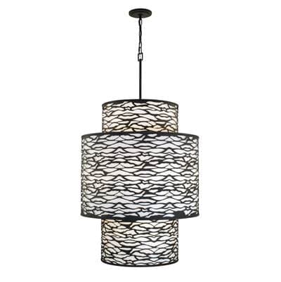 Varaluz Kato 16-Lt 3-Tier Foyer - Carbon by Varaluz
