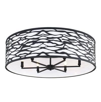 Kato 6-Lt Convertible Semi-Flush/Pendant - Carbon by Varaluz