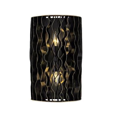 Varaluz Estela 2-Lt Sconce - Matte Black/french Gold - Matte Black French Gold by Varaluz