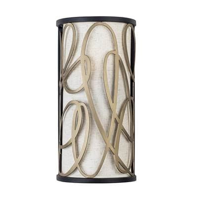 Varaluz Scribble 2-Lt Sconce - Matte Black/artifact - Matte Black Artifact by Varaluz