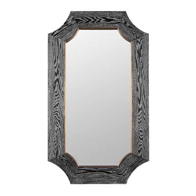 Varaluz Farra 26x44 Wall Mirror - Cerused Black/weathered Brass - Cerused Black Weathered Brass by Varaluz