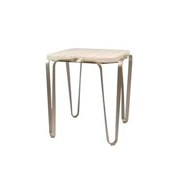Devereaux Side Table - Chablis Silver by Varaluz