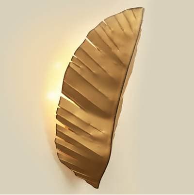 Varaluz Banana Leaf 3-Lt Tall Sconce - Gold by Varaluz