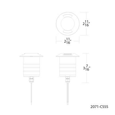 Smart Color Changing LED Landscape Indicator Light by WAC Lighting