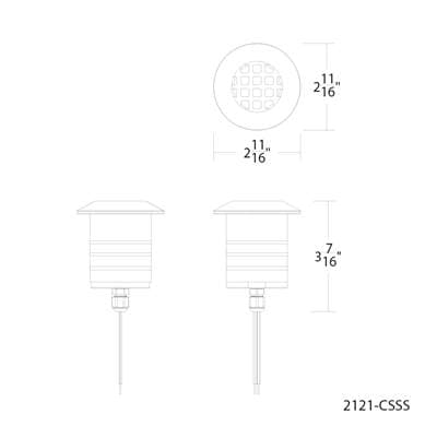 WAC Lighting Smart Color Changing LED Landscape Indicator Light - Stainless Steel by WAC Lighting
