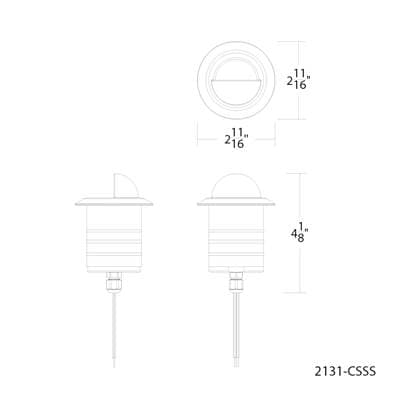 WAC Lighting Smart Color Changing LED Landscape Indicator Light - Stainless Steel by WAC Lighting