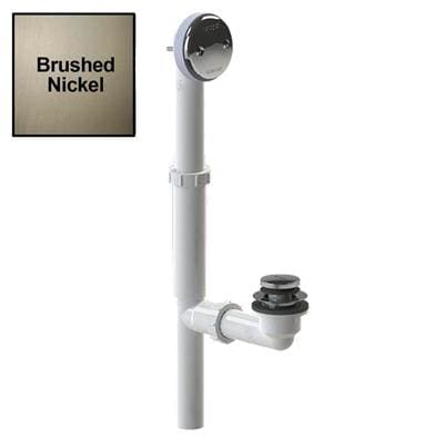 Watco Manufacturing Foot Actuated Bath Waste - Tubular Plastic Pvc - Brushed Nickel by Watco Manufacturing