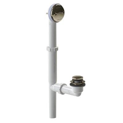 Watco Manufacturing Foot Actuated Bath Waste - Tubular Plastic Pvc - Chrome Plated by Watco Manufacturing