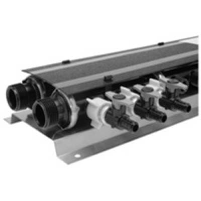 Zurnindustries (3) 1'' Male Inlet/outlets, (3) 1/2'' Male Hot Outlets and (9) 1/2'' Male Cold... by Zurn Industries