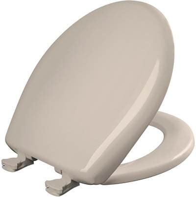 200SLOWT Bemis Classic Colors Round Plastic Toilet Seat in Blush Featuring Stay-Tite Seat Fastening System, Whisper-Close, and Easy-Clean by Bemis
