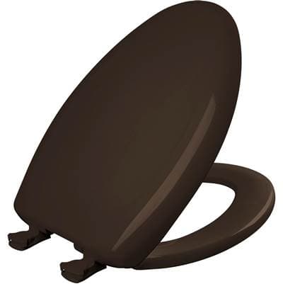 1200SLOWT Bemis Classic Colors Elongated Plastic Toilet Seat in Espresso Brown Featuring Stay-Tite Seat Fastening System, Whisper-Close, and Easy-Clean by Bemis