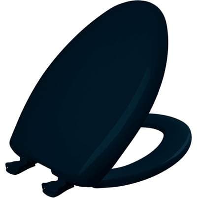 1200SLOWT Bemis Classic Colors Elongated Plastic Toilet Seat in Navy Featuring Stay-Tite Seat Fastening System, Whisper-Close, and Easy-Clean by Bemis
