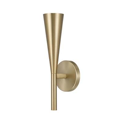 5'' W x 15'' H 1-Light Modern Tapered Sconce in Matte Brass by Capital Lighting