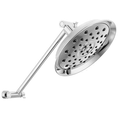 Universal Showering Components Bell Shower Head with Adjustable Arm Extender Chrome by Delta Faucet