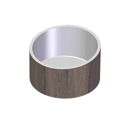 Dressage Freestanding Bathtub in Wood and Corian by Graff