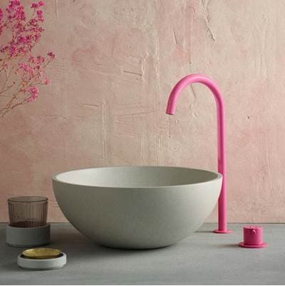 Rena Floor Standing Bathroom Sinks by Kast Concrete Basins