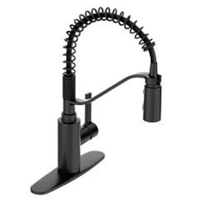Matte Black One-Handle Pulldown Kitchen Faucet by Moen