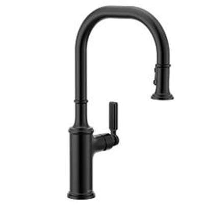 Matte Black One-Handle Pulldown Kitchen Faucet by Moen