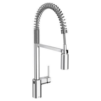 Align Motionsense Wave Sensor Touchless One Handle Pre-Rinse Spring Kitchen Faucet, Chrome by Moen