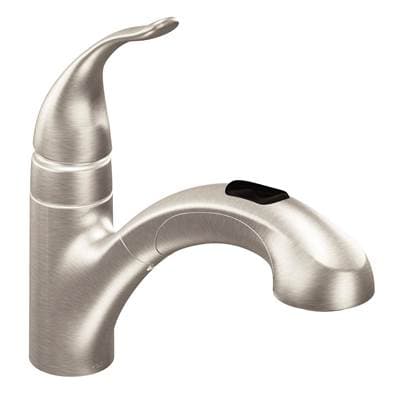 Integra One-Handle Pullout Kitchen or Laundry Faucet Featuring Power Clean, Spot Resist Stainless by Moen