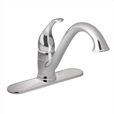 Camerist One-Handle Low Arc Kitchen Faucet, Chrome by Moen