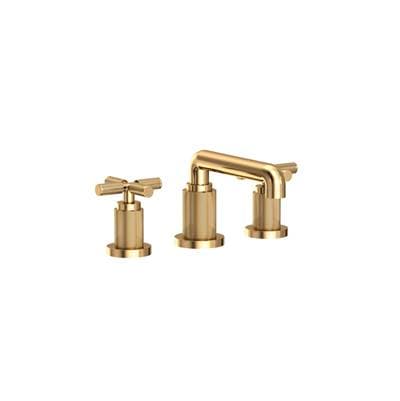 Kimbell Widespread Lavatory Faucet Uncoated Polished Brass by Newport Brass