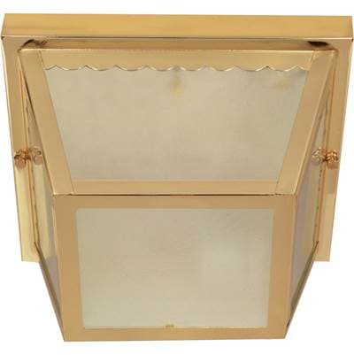 2 Light 10'' Carport Flush Fixture by Nuvo