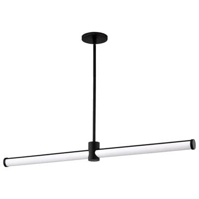 Bowman; 36 Inch LED Island Pendant; Matte Black; Acrylic Lens by Nuvo