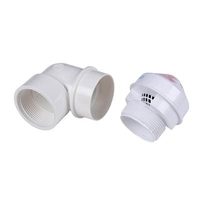 20 Branch, 8 Stack Dfu Sure-Vent, 1.5 In, 90 Deg Pvc Adap by Oatey