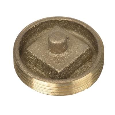 1 1/2 In. L.W. Brass Recessed Cleanout Plug by Oatey
