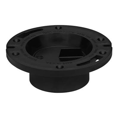 3-4 In. Short Slot Level-Fit Flange W/Cap Abs by Oatey