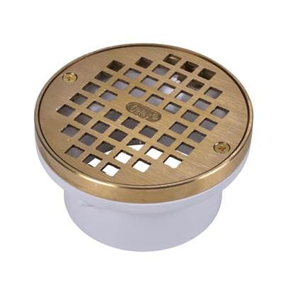 3-4 In. General Purpose Drain W/Brass Strainer Ring Pvc by Oatey