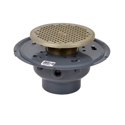 4 In. Pvc Nickel Drain W/8 In. Nickel Strainer by Oatey