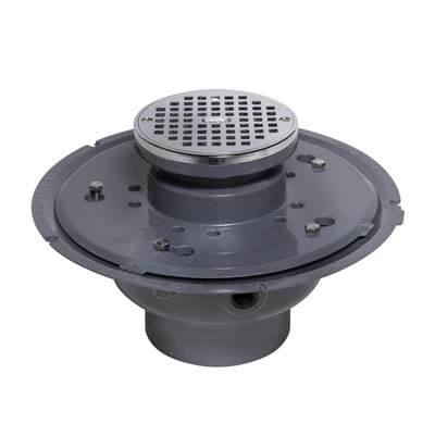 4 In. Pvc Chrome Drain W/5 In. Chrome Strainer by Oatey