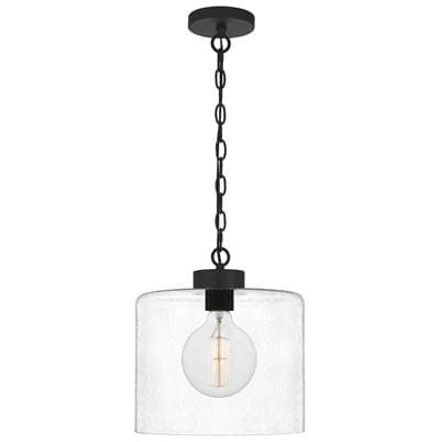 Mini pendant 1 light matte black by Quoizel