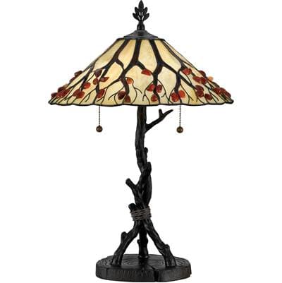 Quoizel table Lamp Agate Vlnt Brnz