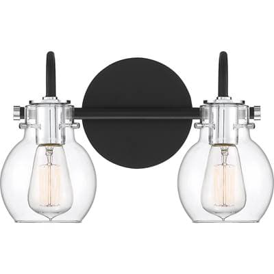 Bath 2 Light Earth Black by Quoizel