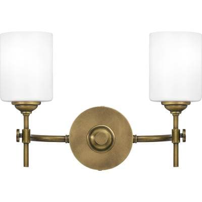 Bath 2 lights weathered brass by Quoizel
