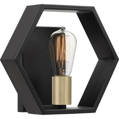 1 Lgt Wall Sconce Earth Black by Quoizel