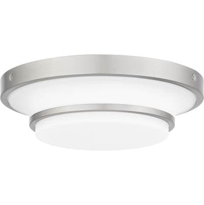 Flush mount led light brushed nickel by Quoizel