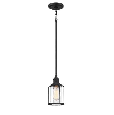 Mini Pendant 1 Light Earth Black by Quoizel