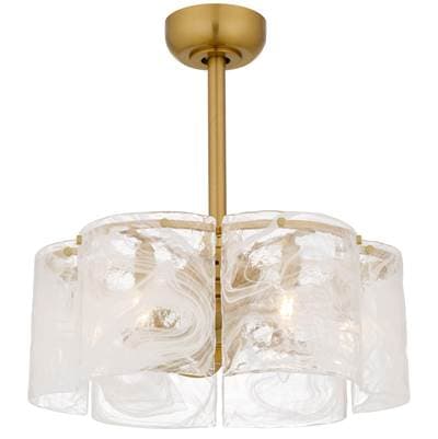 Quoizel maisie 6-Light Brushed Gold Ceiling Fan Light