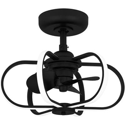 Fan Light Led Light Matte Black by Quoizel