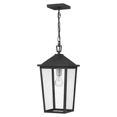 Outdoor hanging 1 light mottled black by Quoizel