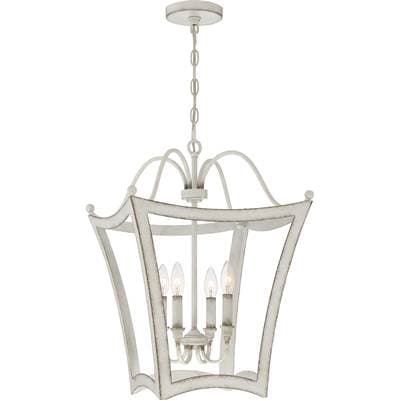 Foyer 4 light antique white by Quoizel
