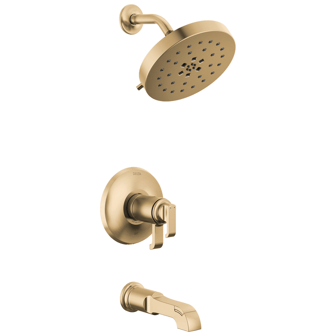 Delta Faucet Tetrae 17T Series Tub Shower Trim - Lumicoat Champagne Bronze by Delta Faucet