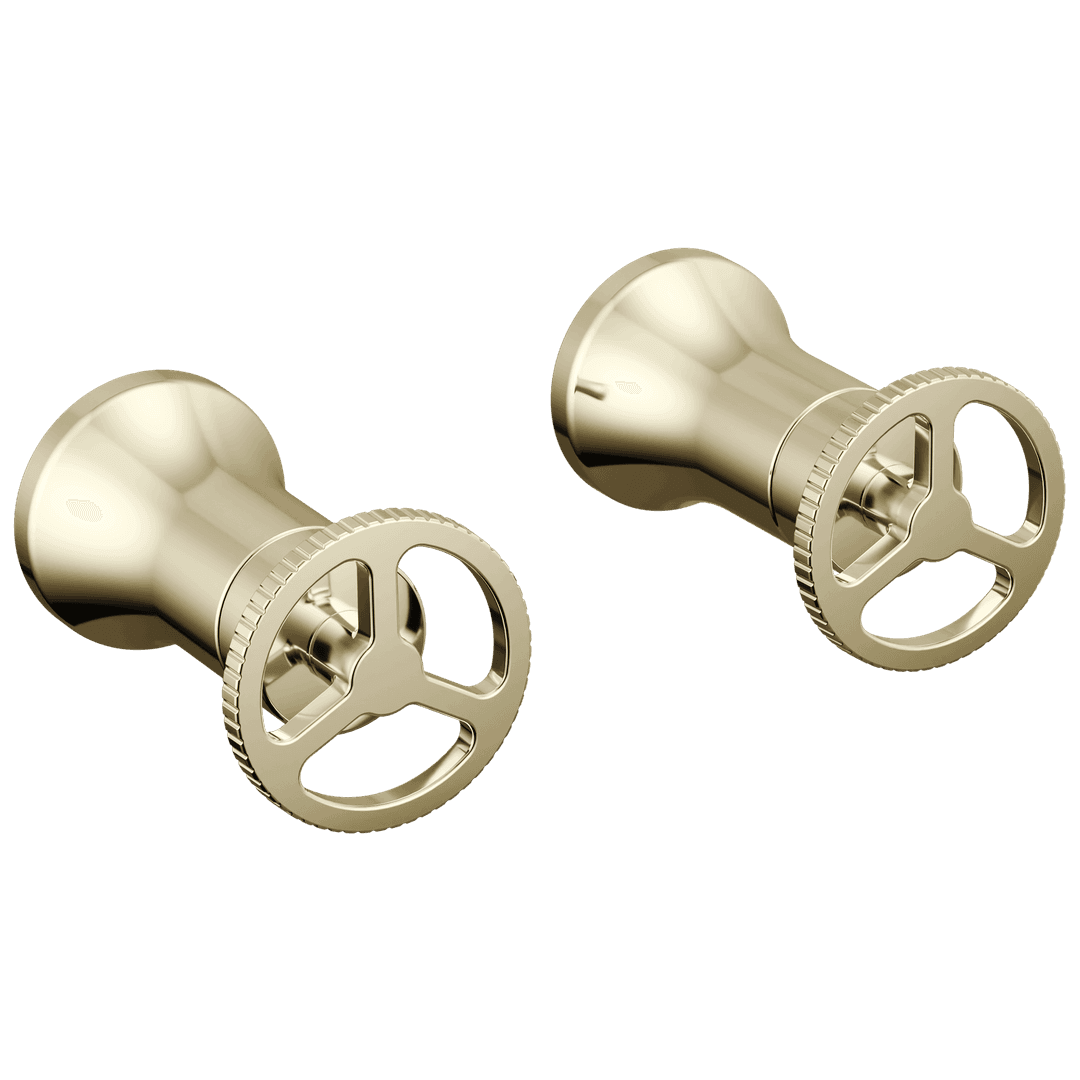 Delta Faucet Trinsic Wheel Handle - Wall Mount Lav - Polished Nickel by Delta Faucet